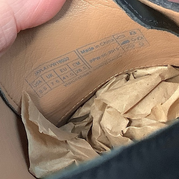 VIONIC Black Leather Loafer Jayla Slip-On Oxford Flats Academia Preppy Women 9.5 - Picture 10 of 15